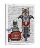 Husky Chopper Y Sidecar - Fab Funky | Cuadro decorativo de Canvas Lab