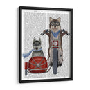 Husky Chopper Y Sidecar - Fab Funky | Cuadro decorativo de Canvas Lab