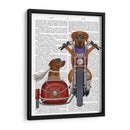 Chopper Rhodesian Ridgeback Y Sidecar - Fab Funky | Cuadro decorativo de Canvas Lab