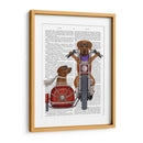 Chopper Rhodesian Ridgeback Y Sidecar - Fab Funky | Cuadro decorativo de Canvas Lab