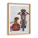 Chopper Rhodesian Ridgeback Y Sidecar - Fab Funky | Cuadro decorativo de Canvas Lab