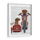 Chopper Rhodesian Ridgeback Y Sidecar - Fab Funky | Cuadro decorativo de Canvas Lab