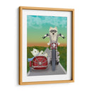 Westie Chopper Y Sidecar - Fab Funky | Cuadro decorativo de Canvas Lab