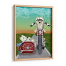 Westie Chopper Y Sidecar - Fab Funky | Cuadro decorativo de Canvas Lab