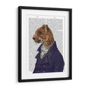Leopardo En Chaqueta Azul - Fab Funky | Cuadro decorativo de Canvas Lab