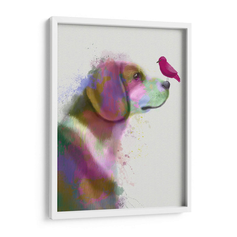 Beagle Rainbow Splash - Fab Funky | Cuadro decorativo de Canvas Lab