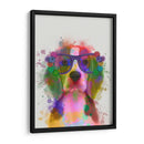 Beagle Rainbow Splash 2 - Fab Funky | Cuadro decorativo de Canvas Lab