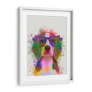 Beagle Rainbow Splash 2 - Fab Funky | Cuadro decorativo de Canvas Lab