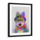 Splash Del Arco Iris Husky - Fab Funky | Cuadro decorativo de Canvas Lab