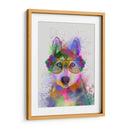 Splash Del Arco Iris Husky - Fab Funky | Cuadro decorativo de Canvas Lab