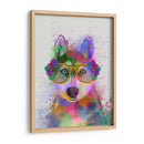 Splash Del Arco Iris Husky - Fab Funky | Cuadro decorativo de Canvas Lab