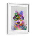 Splash Del Arco Iris Husky - Fab Funky | Cuadro decorativo de Canvas Lab