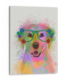 Splash Amarillo De Labrador Arco Iris - Fab Funky | Cuadro decorativo de Canvas Lab
