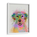 Splash Amarillo De Labrador Arco Iris - Fab Funky | Cuadro decorativo de Canvas Lab