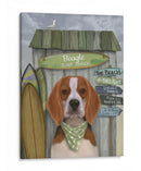 Beagle Surf Shack - Fab Funky | Cuadro decorativo de Canvas Lab