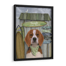 Beagle Surf Shack - Fab Funky | Cuadro decorativo de Canvas Lab