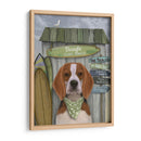 Beagle Surf Shack - Fab Funky | Cuadro decorativo de Canvas Lab