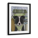 Border Collie, Blanco Y Negro, Shack Surf - Fab Funky | Cuadro decorativo de Canvas Lab