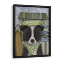 Border Collie, Blanco Y Negro, Shack Surf - Fab Funky | Cuadro decorativo de Canvas Lab