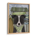 Border Collie, Blanco Y Negro, Shack Surf - Fab Funky | Cuadro decorativo de Canvas Lab