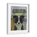 Border Collie, Blanco Y Negro, Shack Surf - Fab Funky | Cuadro decorativo de Canvas Lab