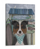 Border Collie, Tricolor, Surf Shack - Fab Funky | Cuadro decorativo de Canvas Lab