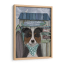 Border Collie, Tricolor, Surf Shack - Fab Funky | Cuadro decorativo de Canvas Lab