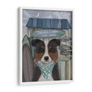 Border Collie, Tricolor, Surf Shack - Fab Funky | Cuadro decorativo de Canvas Lab
