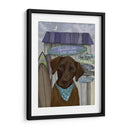 Chocolate Labrador Surf Shack - Fab Funky | Cuadro decorativo de Canvas Lab
