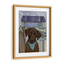 Chocolate Labrador Surf Shack - Fab Funky | Cuadro decorativo de Canvas Lab