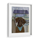 Chocolate Labrador Surf Shack - Fab Funky | Cuadro decorativo de Canvas Lab