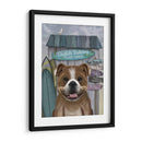 Bulldog Inglés Surf Shack - Fab Funky | Cuadro decorativo de Canvas Lab