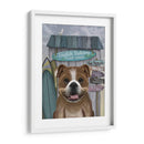 Bulldog Inglés Surf Shack - Fab Funky | Cuadro decorativo de Canvas Lab