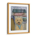Golden Retriever Surf Shack - Fab Funky | Cuadro decorativo de Canvas Lab