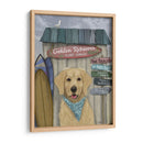 Golden Retriever Surf Shack - Fab Funky | Cuadro decorativo de Canvas Lab