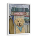 Golden Retriever Surf Shack - Fab Funky | Cuadro decorativo de Canvas Lab