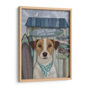 Jack Russell Surf Shack - Fab Funky | Cuadro decorativo de Canvas Lab