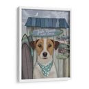 Jack Russell Surf Shack - Fab Funky | Cuadro decorativo de Canvas Lab
