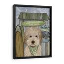 Labradoodle, Crema, Choza De Surf - Fab Funky | Cuadro decorativo de Canvas Lab