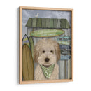 Labradoodle, Crema, Choza De Surf - Fab Funky | Cuadro decorativo de Canvas Lab