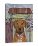Rhodesian Ridgeback Surf Shack - Fab Funky | Cuadro decorativo de Canvas Lab