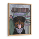 Rottweiller Surf Shack - Fab Funky | Cuadro decorativo de Canvas Lab
