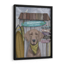 Weimaraner Surf Shack - Fab Funky | Cuadro decorativo de Canvas Lab