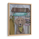 Weimaraner Surf Shack - Fab Funky | Cuadro decorativo de Canvas Lab