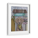 Weimaraner Surf Shack - Fab Funky | Cuadro decorativo de Canvas Lab