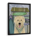 Wheaten Terrier Surf Shack - Fab Funky | Cuadro decorativo de Canvas Lab