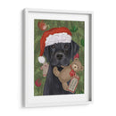 Navidad Black Labrador Y Teddy - Fab Funky | Cuadro decorativo de Canvas Lab
