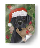 Navidad Black Labrador Y Teddy - Fab Funky | Cuadro decorativo de Canvas Lab
