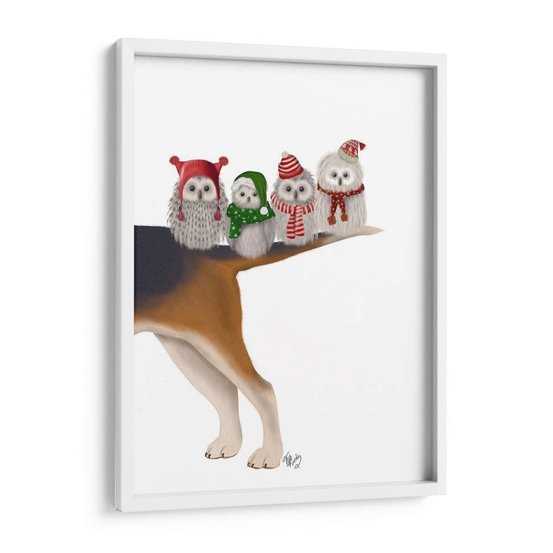 Navidad Bummer Owls - Fab Funky | Cuadro decorativo de Canvas Lab