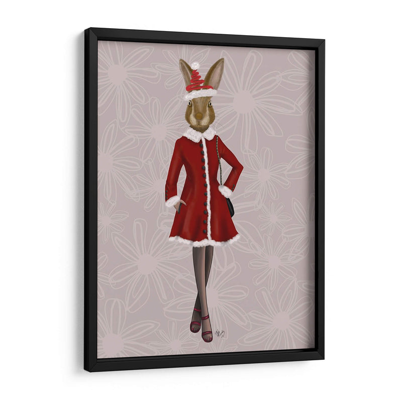 Conejito De Moda De Navidad De Navidad - Fab Funky | Cuadro decorativo de Canvas Lab